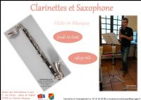 Clarinettes et Saxophone. Le jeudi 16 août 2018 à La Couture-Boussey. Eure.  14H30